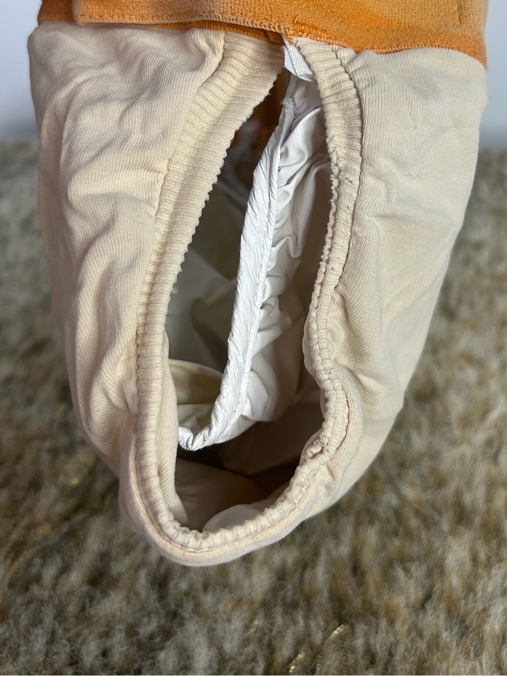 5 for $25🔥GDiapers Orange/ Nude Reusable Cloth Diaper‎ Medium (13-28 lbs.) - Picture 5 of 7